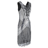 Vestido 20s Plata Talla Grande