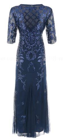 Vestido Vintage 20s Azul