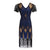 Vestido De Noche Azul De Los Años 20
