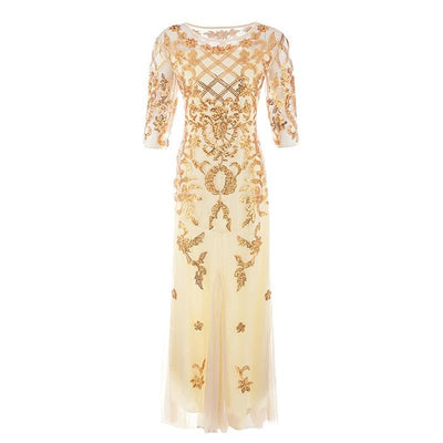 Vestido Albaricoque Talla Grande 20s