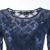 Vestido Talla Grande 20s Azul