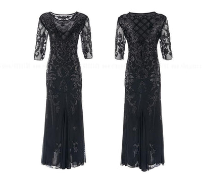Vestido Tallas Grandes 20s Negro