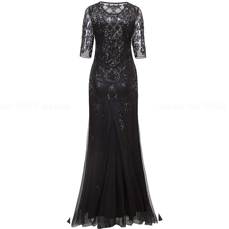 Vestido Tallas Grandes 20s Negro