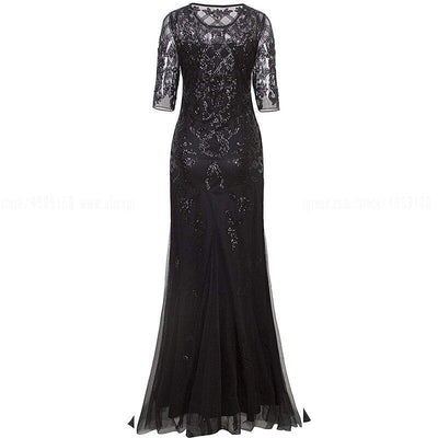 Vestido Tallas Grandes 20s Negro