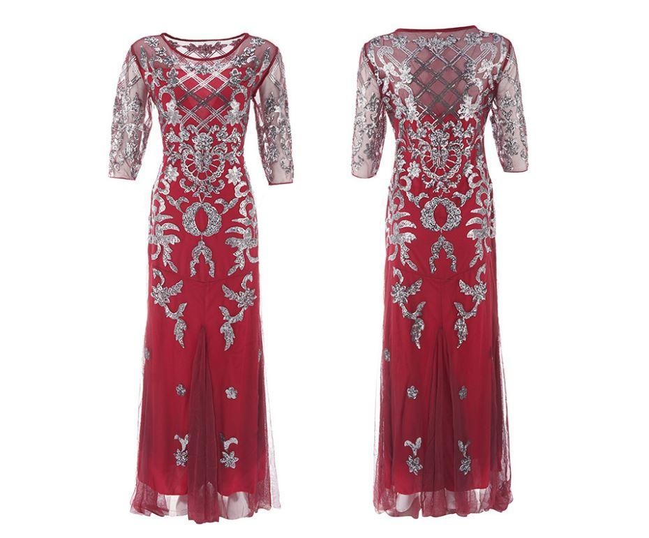 Vestido Rojo Talla Grande 20s