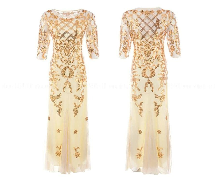 Vestido Vintage 20s Marfil