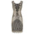 Vestido Dorado Talla Grande 20s
