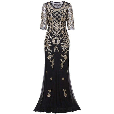 Vestido Vintage Dorado Años 20