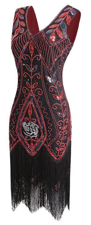 Vestido Elegante De Los Años 20 Para Mujer