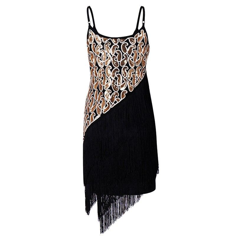 Vestido Sexy Dorado Años 20