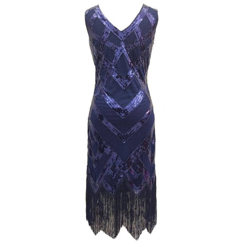 Vestido Vintage 20s Azul