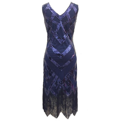 Vestido Vintage 20s Azul