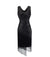 Vestido Negro Talla Grande Vintage 20s