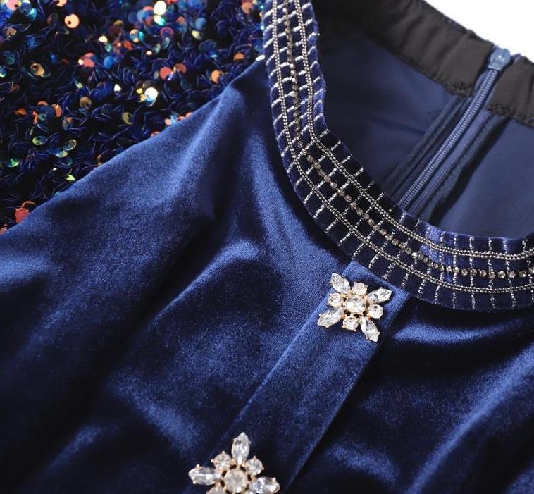 Vestido De Lentejuelas Años 40