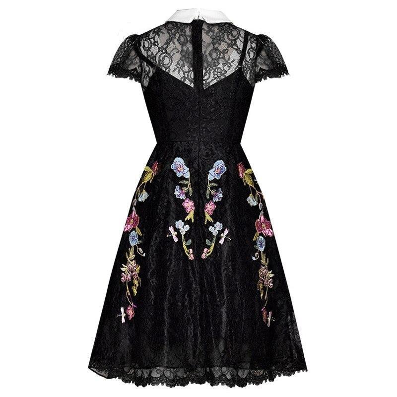 Vestido 40s Cuello Peter Pan