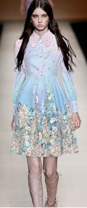 Vestido 40s Cuello Camisero Corto