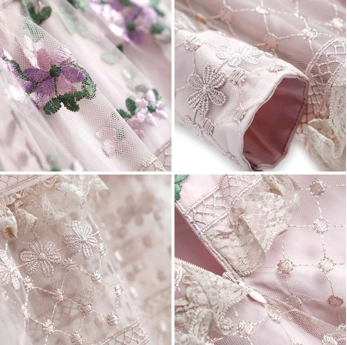 Vestido De Encaje De Los Años 40