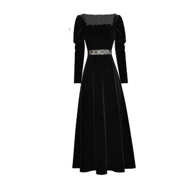 Vestido 40s Mujer Negro