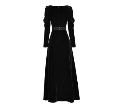 Vestido 40s Mujer Negro