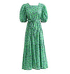 Vestido Floral Verde 40s