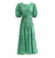 Vestido Floral Verde 40s