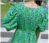 Vestido Floral Verde 40s