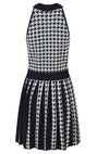 Vestido 40s Falda Plisada Gris