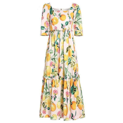 Vestido Estampado Frutas 40s