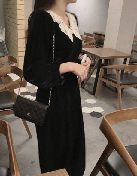 Vestido Jacquard Años 40