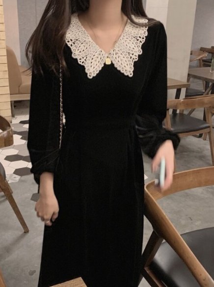 Vestido Jacquard Años 40