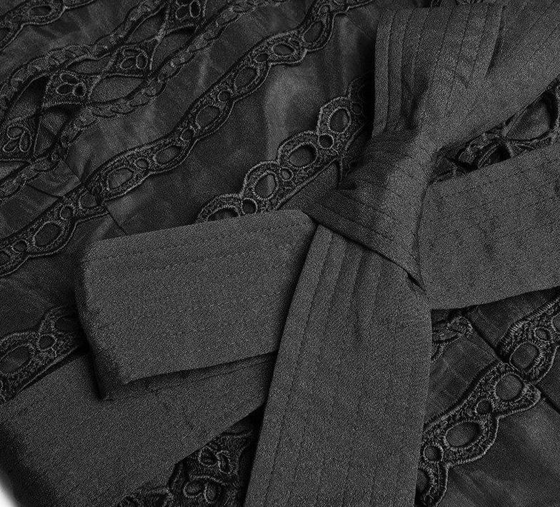 Vestido 40s Negro Calado