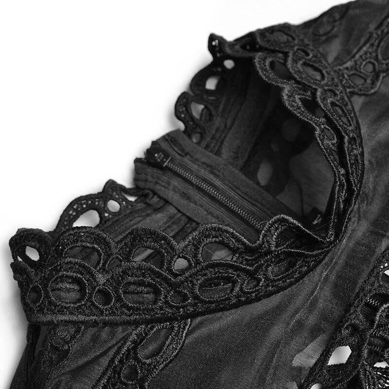 Vestido 40s Negro Calado