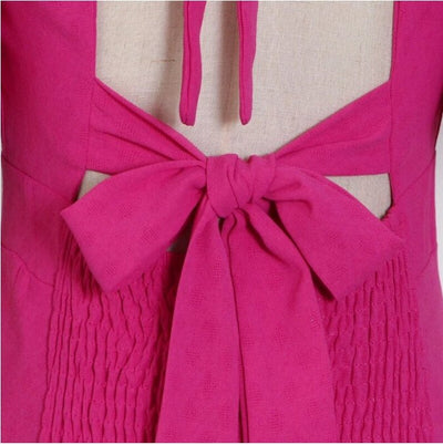 Vestido 40s Volumen Rosa