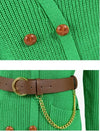 Vestido 40s Bolsillos Verde