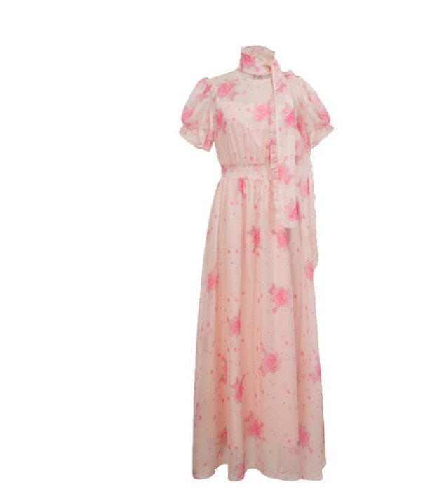 Vestido 40s Vintage Coral Pálido