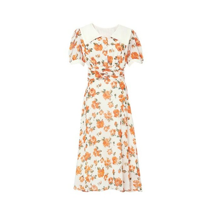 Vestido Floral Vintage Años 40