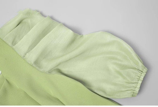 Vestido 40s Vintage Verde Pálido