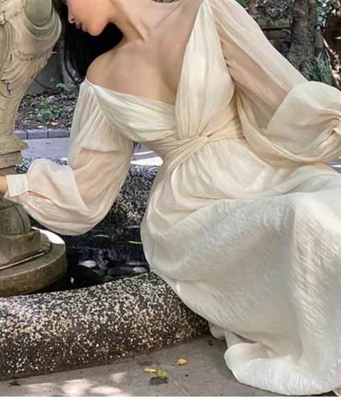 Vestido Volante Vintage Años 40