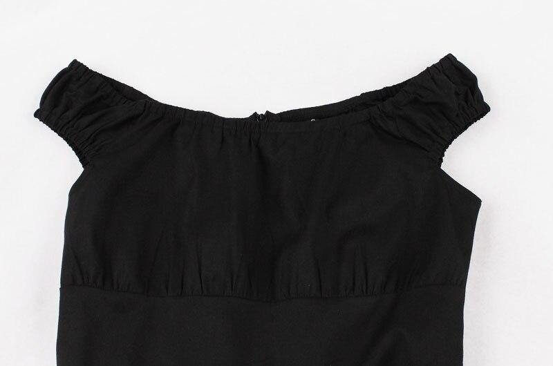 Vestido Rojo Y Negro 50s 60s