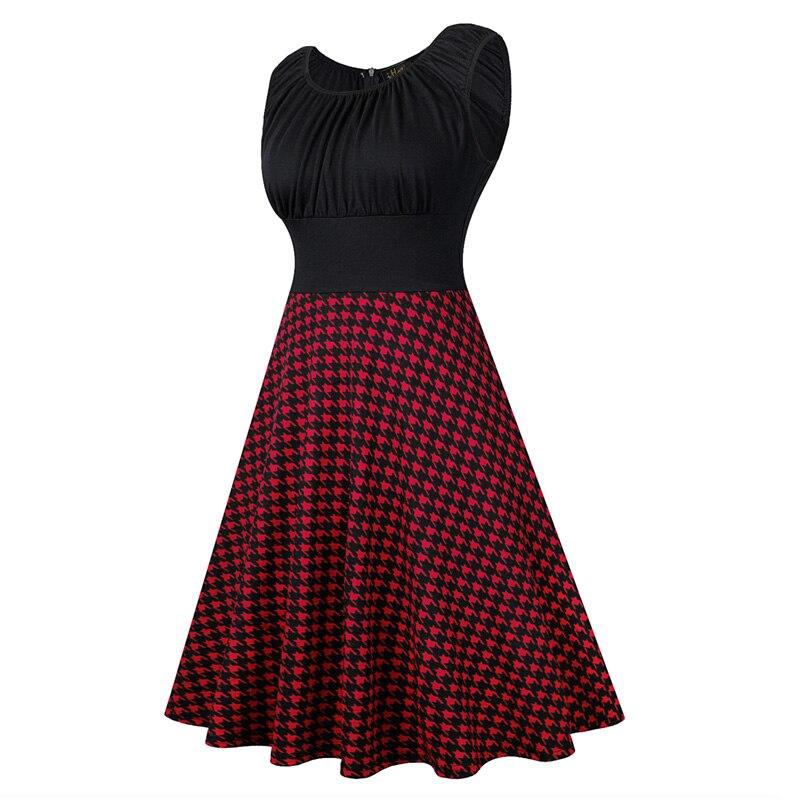 Vestido Rojo Y Negro 50s 60s