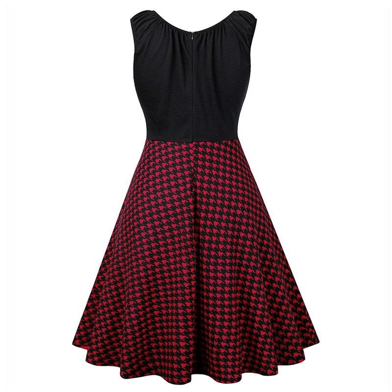 Vestido Rojo Y Negro 50s 60s