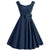 Vestido Azul Marino Elegante De Los Años 50