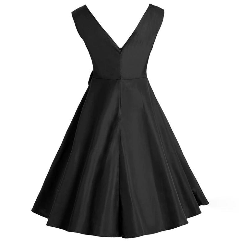 Vestido Chic Años 50 Negro