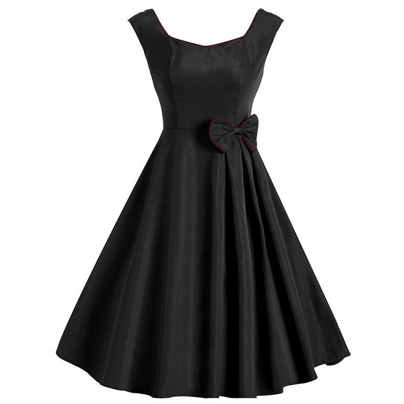 Vestido Chic Años 50 Negro