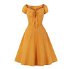 Vestido Amarillo Lunares 50s