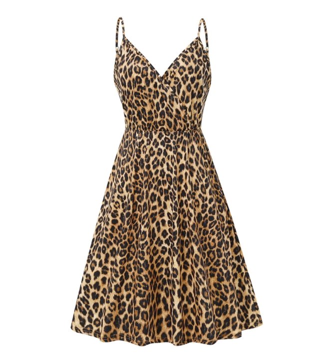 Vestido Años 50 Leopardo