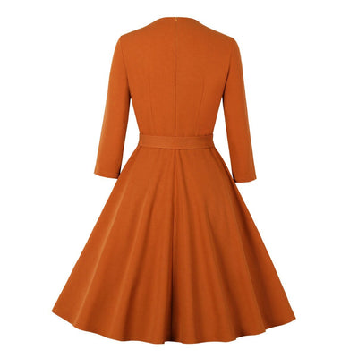 Vestido 50s Naranja