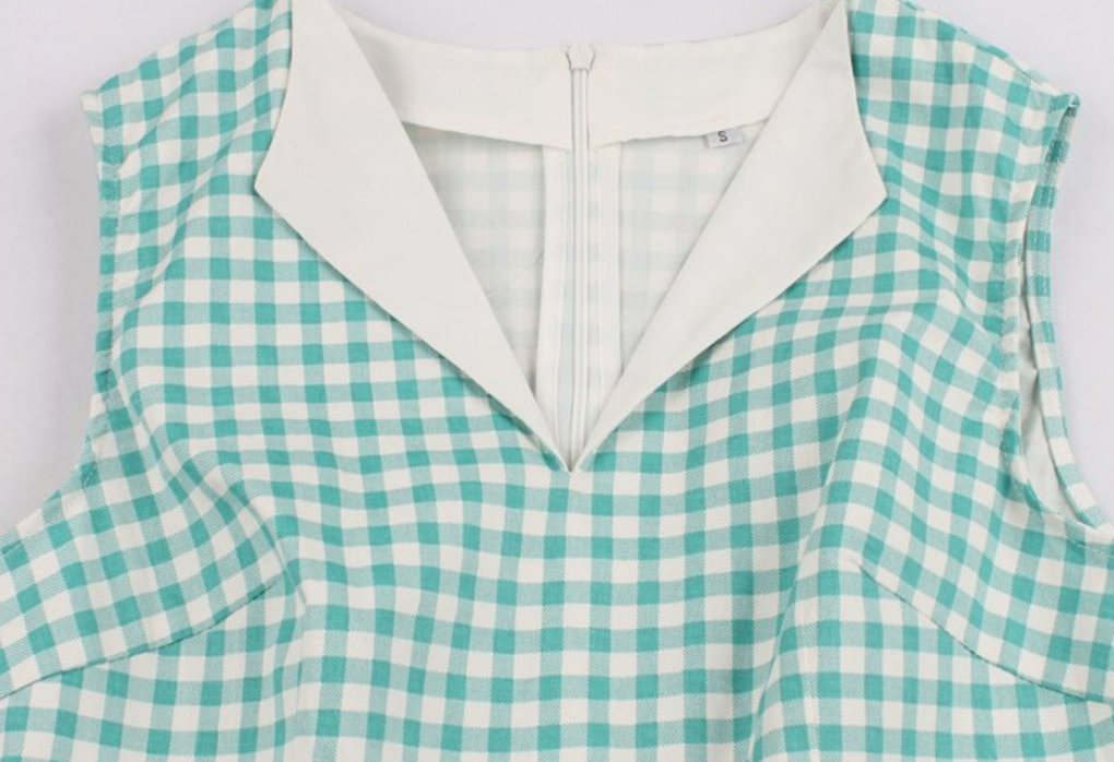 Vestido Rayas Años 50