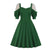 Vestido 50s Verde De Mujer