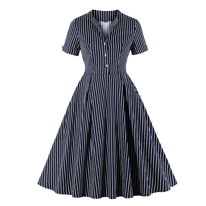Vestido Vintage 50s Marino
